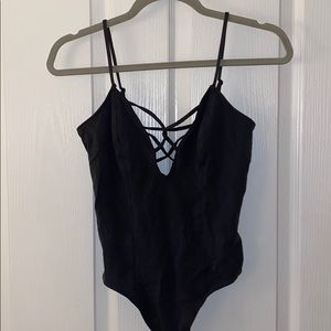 Strappy body suit